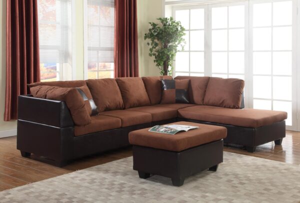 Koka 2Pc Sectional With Free Ottoman