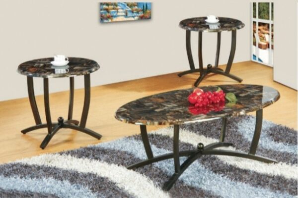 Topaz 3Pk Coffee & End Table Set