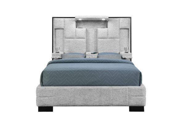 Oscar Queen Light Grey Bed